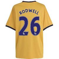 2011 12 everton away football shirt rodwell 26