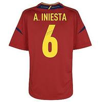 2012-13 Spain Home Shirt (A.Iniesta 6)