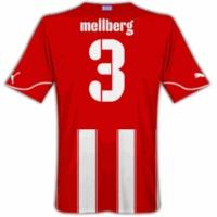 2010-11 Olympiakos Puma Home Shirt (Mellberg 3)