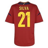 2012-13 Spain Home Shirt (Silva 21)