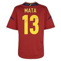 2012-13 Spain Home Shirt (Mata 13)