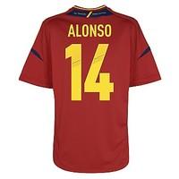 2012-13 Spain Home Shirt (Alonso 14)