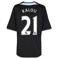 2011-12 Chelsea Away Football Shirt (Kalou 21) - Kids