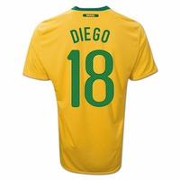 2010-11 Brazil World Cup Home (Diego 18)