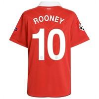 2010 11 man utd home shirt rooney 10 champions league