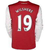 2011-12 Arsenal Nike L/S Home Shirt (Wilshere 19) - Kids