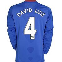 2010-11 Chelsea Long Sleeve Home Shirt (David Luiz 4)