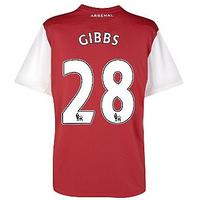 2011-12 Arsenal Nike Home Shirt (Gibbs 28) - Kids