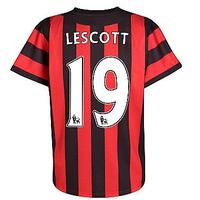 2011-12 Manchester City Umbro Away Shirt (Lescott 19)