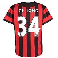 2011-12 Manchester City Umbro Away Shirt (De Jong 34)