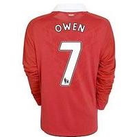2010-11 Man Utd Nike Long Sleeve Home Shirt (Owen 7) - Kids