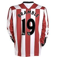 2011-12 Sunderland Umbro L/S Home Shirt (Bramble 19)