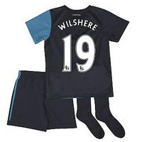 2011-12 Arsenal Away Little Boys Mini Kit (Wilshere 19)