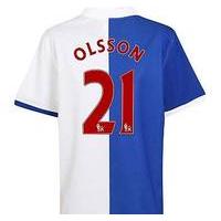 2010-11 Blackburn Rovers Home Shirt (Olsson 21)