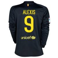 2011-12 Barcelona Nike L/S Away Shirt (Alexis 9)