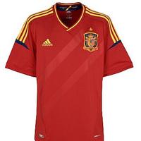 2012-13 Spain Adidas Home Football Shirt