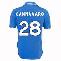 2011-12 Napoli Macron Home Shirt (Cannavaro 28)