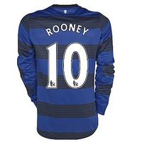 2011-12 Man Utd Nike L/S Away Shirt (Rooney 10) - Kids