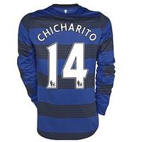 2011-12 Man Utd Nike L/S Away Shirt (Chicharito 14) - Kids