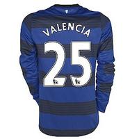 2011-12 Man Utd Nike L/S Away Shirt (Valencia 25) - Kids