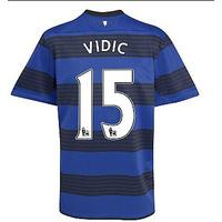 2011-12 Man Utd Nike Away Shirt (Vidic 15) - Kids