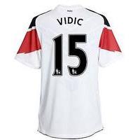 2010-11 Man Utd Nike Away Shirt (Vidic 15) - Kids