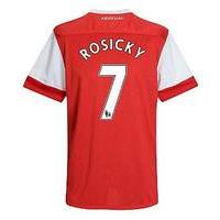 2010 11 arsenal nike short sleeve home shirt rosicky 7 kids