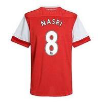 2010-11 Arsenal Nike Short Sleeve Home Shirt (Nasri 8) - Kids