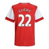 2010-11 Arsenal Nike Short Sleeve Home Shirt (Clichy 22) - Kids