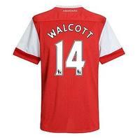 2010-11 Arsenal Nike Short Sleeve Home Shirt (Walcott 14) - Kids