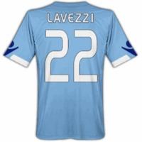 2010-11 Napoli Macron Home Shirt (Lavezzi 22)