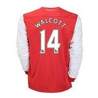 2010-11 Arsenal Nike Long Sleeve Home Shirt (Walcott 14)