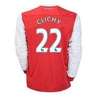 2010-11 Arsenal Nike Long Sleeve Home Shirt (Clichy 22)