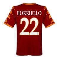 2010-11 Roma Kappa Home Shirt (Borriello 22)