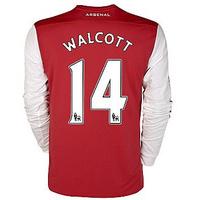 2011-12 Arsenal Nike L/S Home Shirt (Walcott 14) - Kids