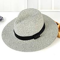 2017 Men in Western Cowboy Straw Hat Summer Folding Beach Outdoor Tourism Wide Brim Hawaii Folding Soft Sun Hat