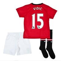 2013-14 Man United Home Mini Kit (Vidic 15)