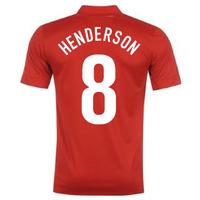 2013-14 England Away Shirt (Henderson 8) - Kids