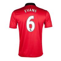 2013-14 Man United Home Shirt (Evans 6) - Kids