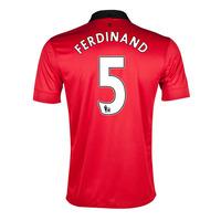 2013-14 Man United Home Shirt (Ferdinand 5) - Kids