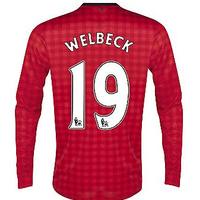 2012 13 man utd nike long sleeve home welbeck 19