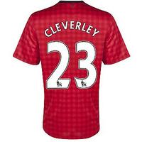 2012-13 Man Utd Nike Home Shirt (Cleverley 23) - Kids