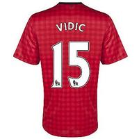 2012-13 Man Utd Nike Home Shirt (Vidic 15) - Kids