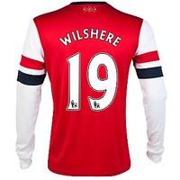 2012-13 Arsenal Nike Long Sleeve Home (Wilshere 19) - Kids