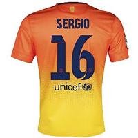 2012-13 Barcelona Nike Away Shirt (Sergio 16)