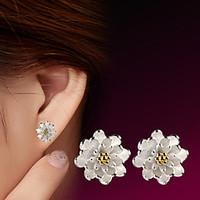 2016 korean women 925 silver sterling silver jewelry aaa zircon lotus  ...