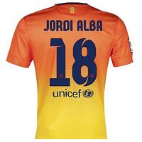 2012-13 Barcelona Nike Away Shirt (Jordi Alba 18)