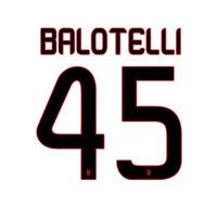 2013-14 Mario Balotelli AC Milan 3rd Shirt Printing