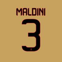 2013-14 Paolo Maldini AC Milan 3rd Shirt Printing