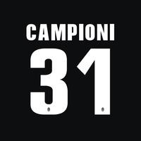 2013-14 Camponi 31 Juventus Home Shirt Printing